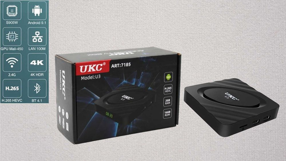 Приставка SMART TV UKC  тв канали YouTube ігри кіно