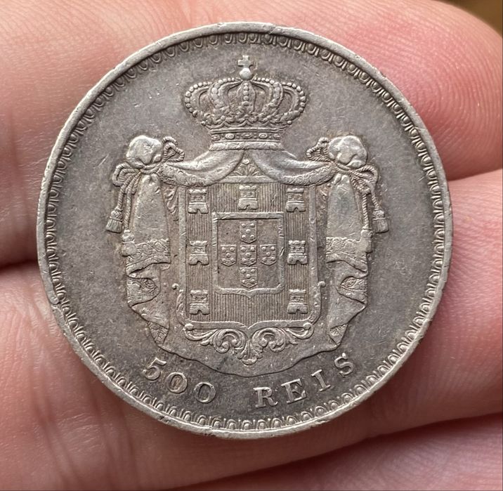 Moeda 500 Reis D MARIA 1844
