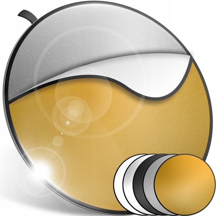 Blenda Fotograficzna Złota Srebrna Składana 60 Cm 5W1 Okrągła Do Zdjęć