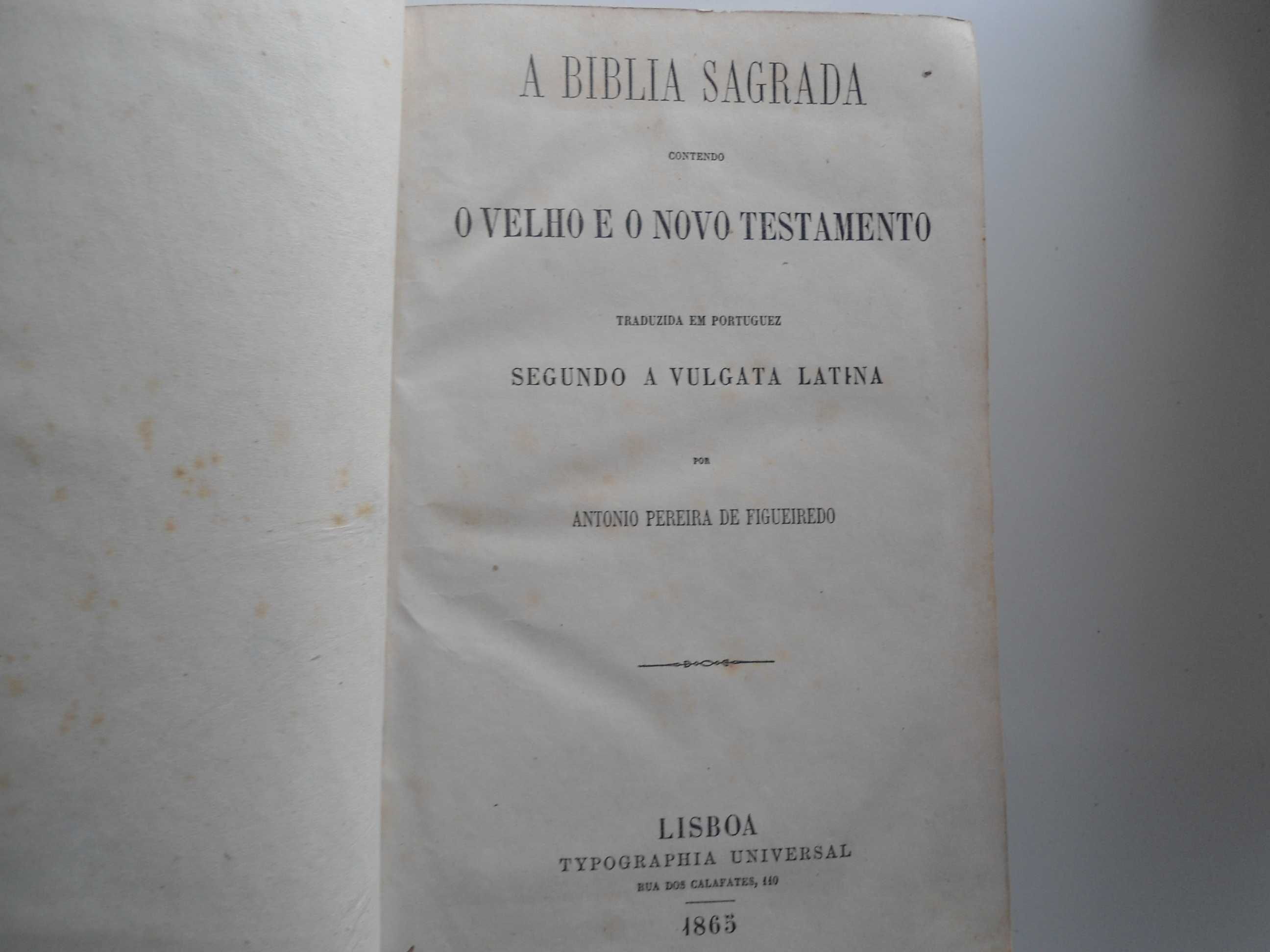 A Bíblia Sagrada  (1865)