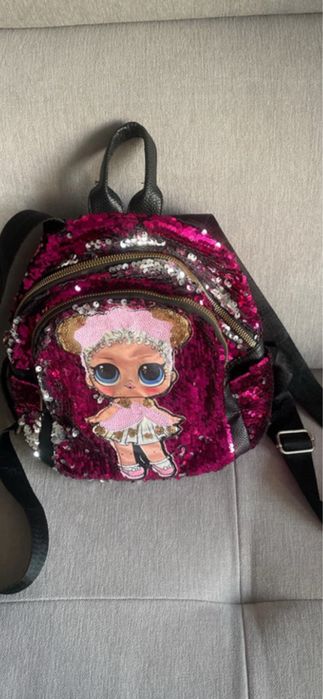 Plecak dziewczecy z cekinami LOL