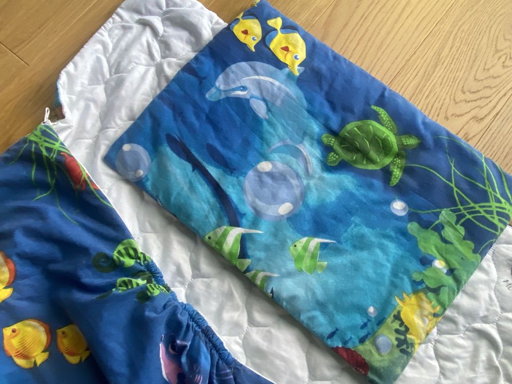 Śpiworek dla dziecka przedszkole zlobek rybki morze śpiwór