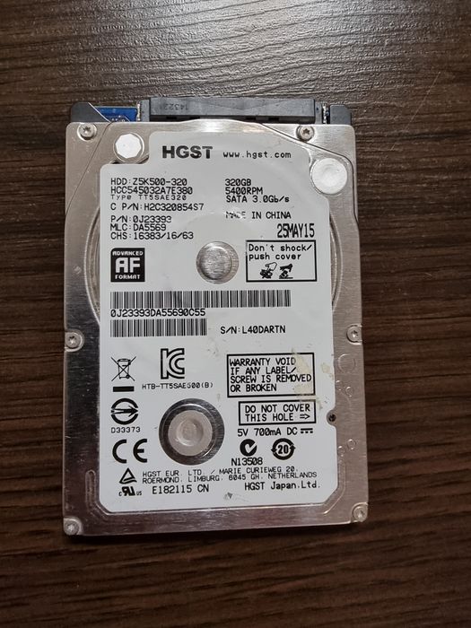 Dysk HDD 320GB 2,5 cala do Laptopa Netbooka Sprawny 100%