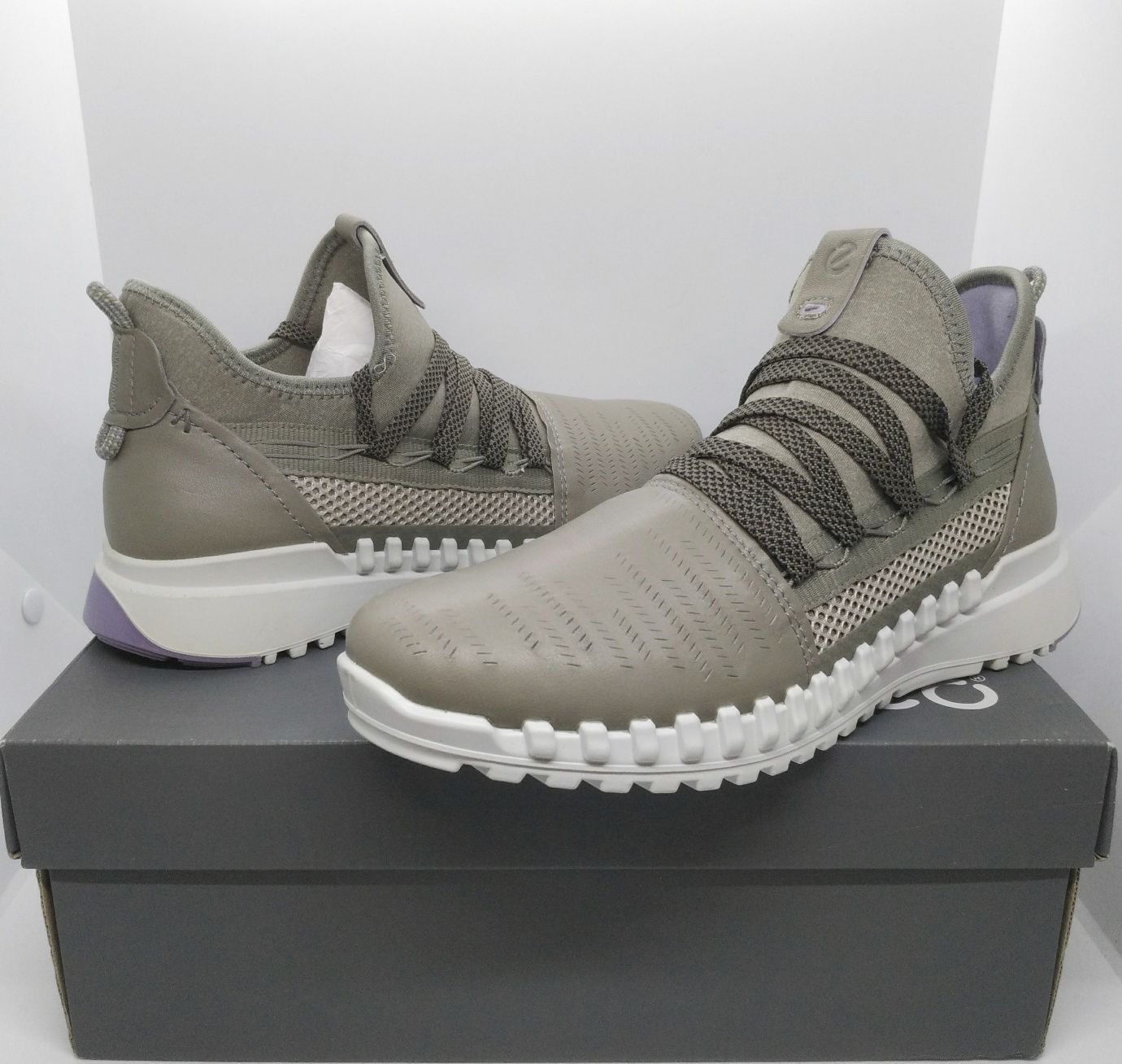 кожаные 38p кроссовки Ecco Ziplex оригинал