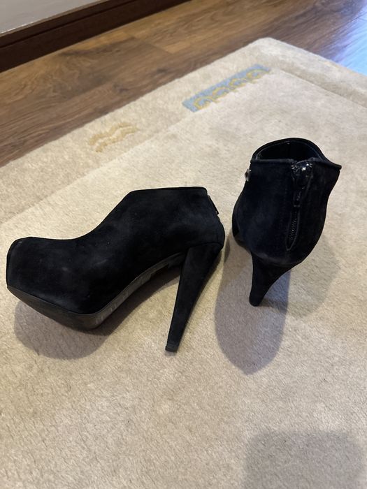 Botim camurça preto