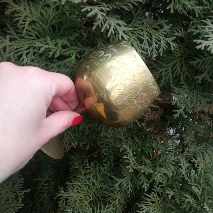 Фужер латунь винтажный