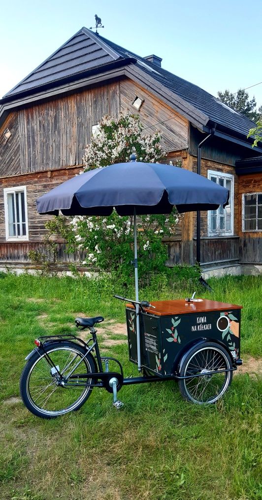 Riksza do kawy, rower gastronomiczny, "kawa na kołach"
