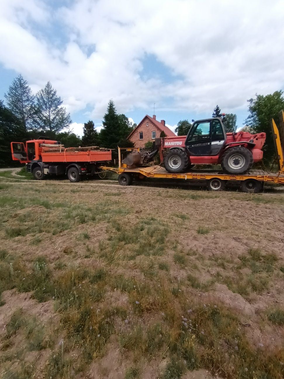 Usługi Sprzętowe  Koparka,Manitou 17m,JCB4cx,Transport,Niskopodwozie