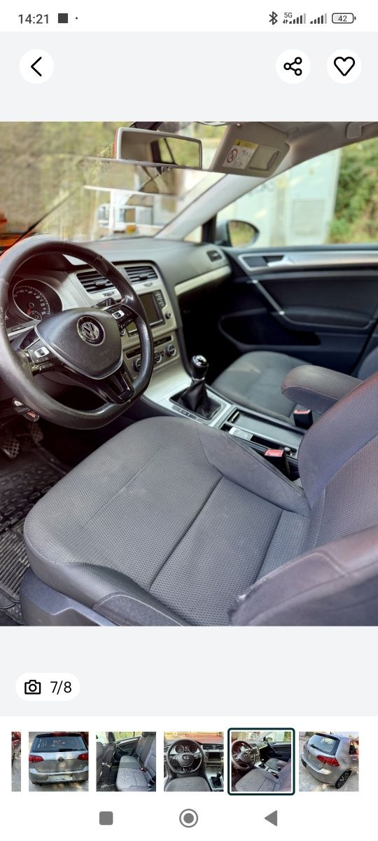 Volkswagen golf 7 motor 1.6 TDI