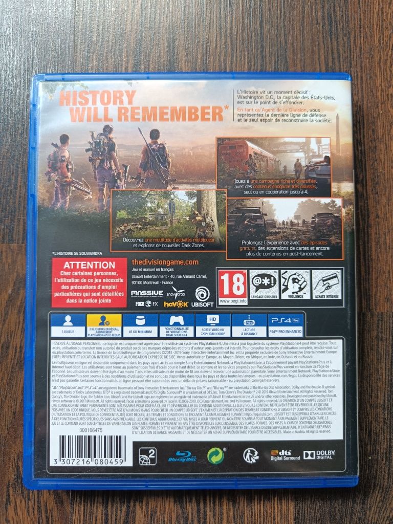 Tom Clancy's the Division 2 PS4