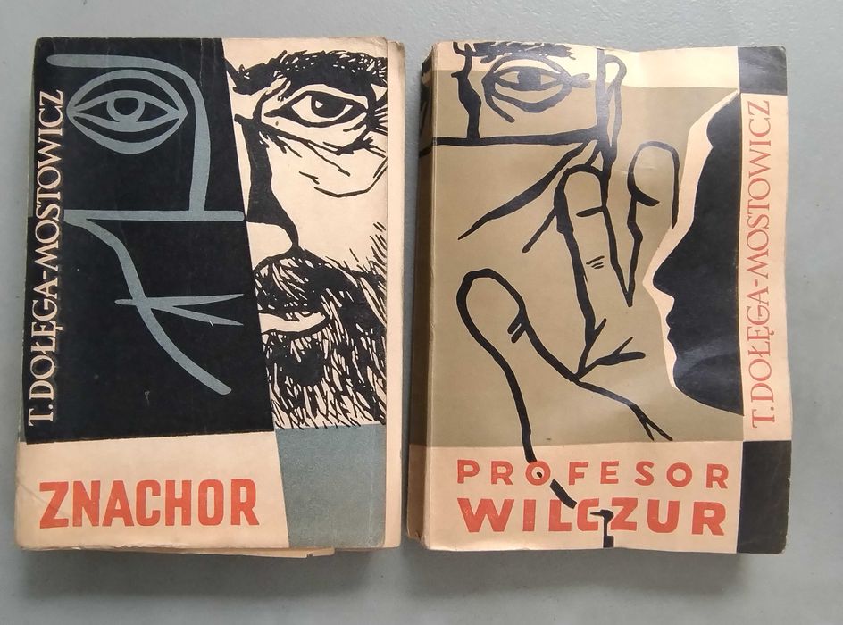 Znachor i Profesor  Wilczur T.Dołęgi-Mostowicza oba wydania z 1956r.