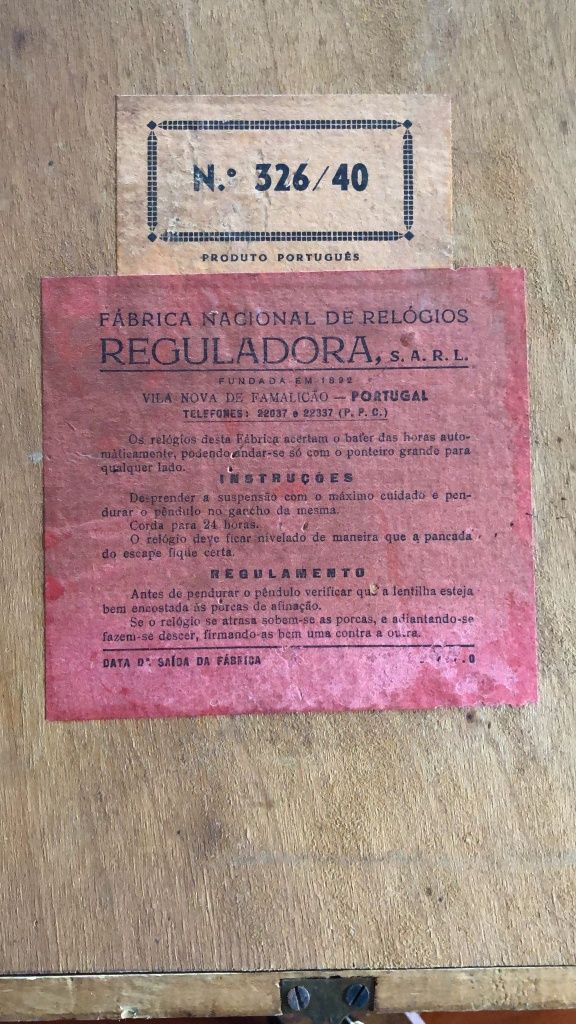Relógio Reguladora de cuco