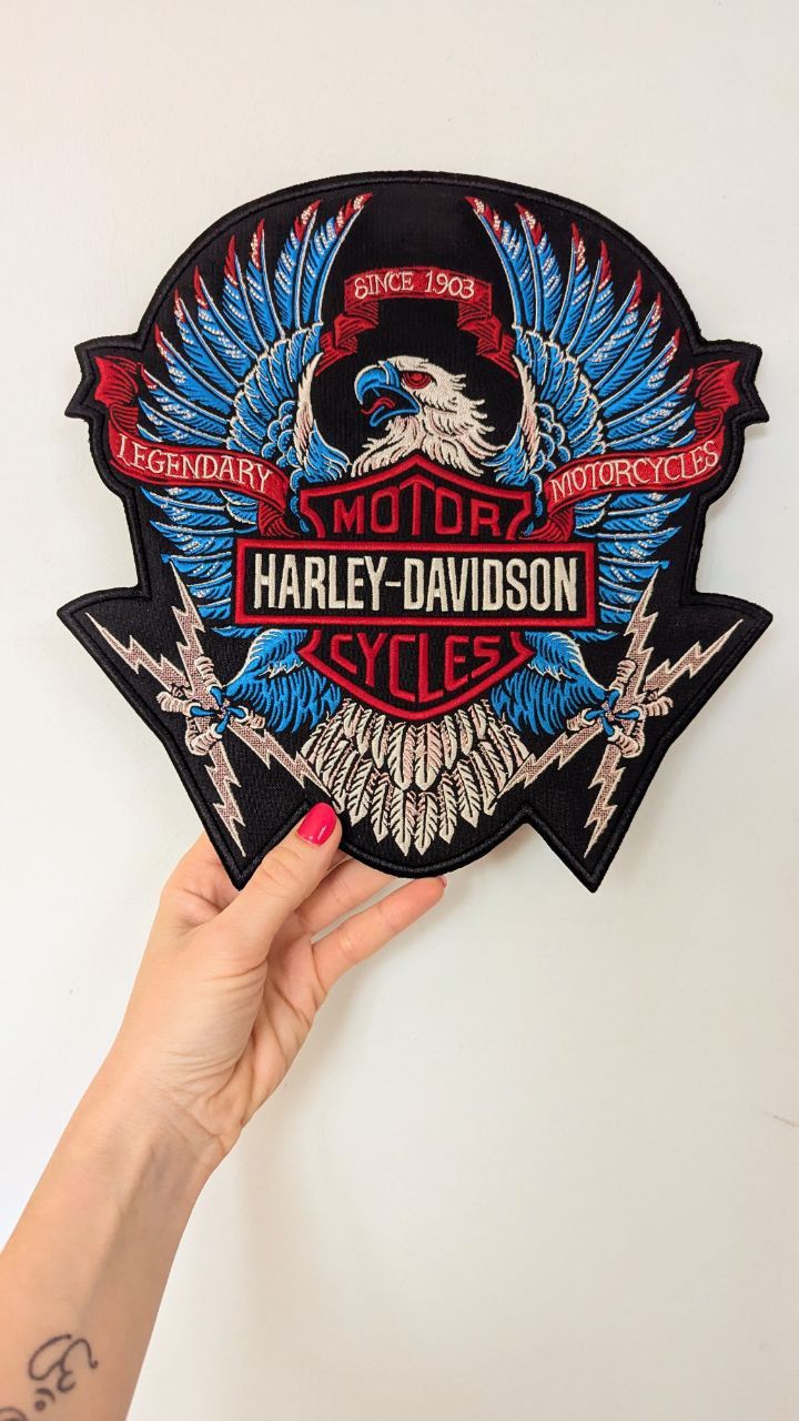 Патч HARLEY DAVIDSON  Шеврон Нашивка байк