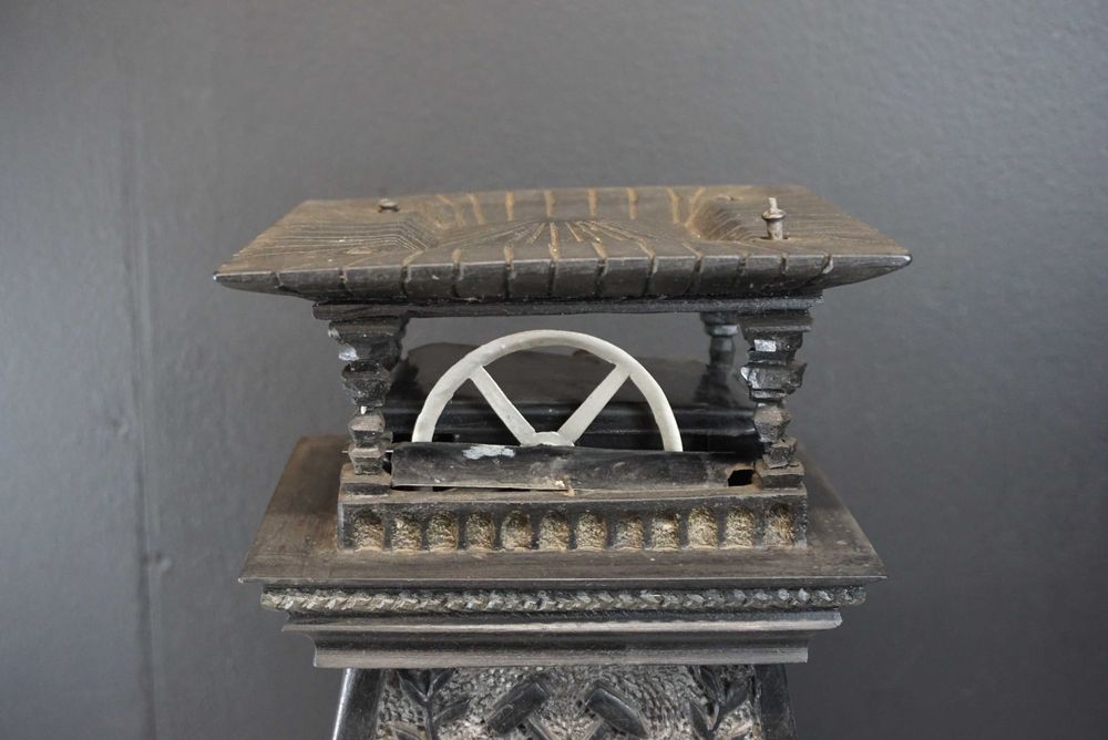 Rzeźba z węgla zegar górniczy figura figurka Śląsk 72cm