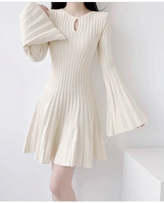 Сукня в широкий рубчик