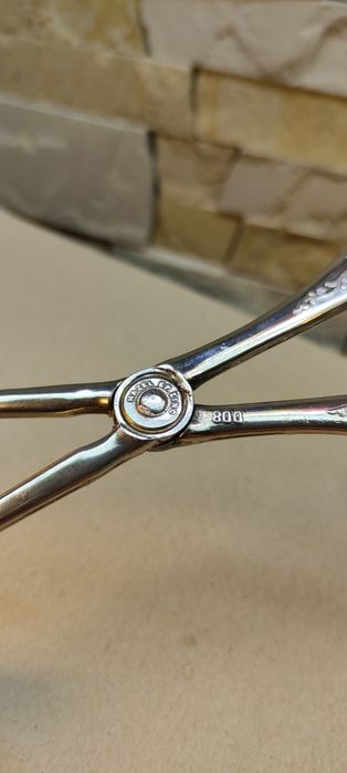 800 проба. Срібло щипці для торта