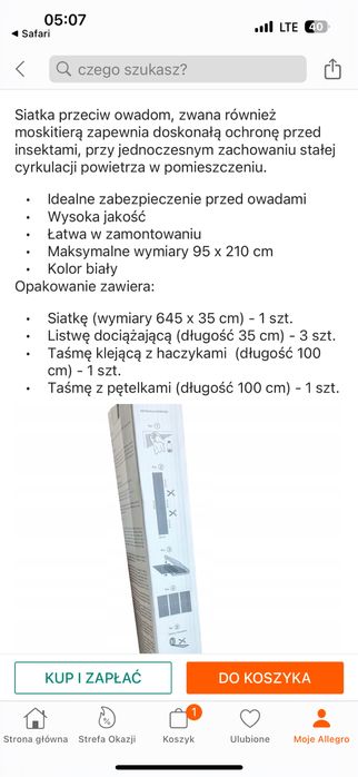 Siatka przeciw komarom na drzwi ,nowa