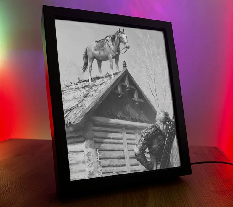 ObrazoLampka Płotka na dachu Wiedźmin