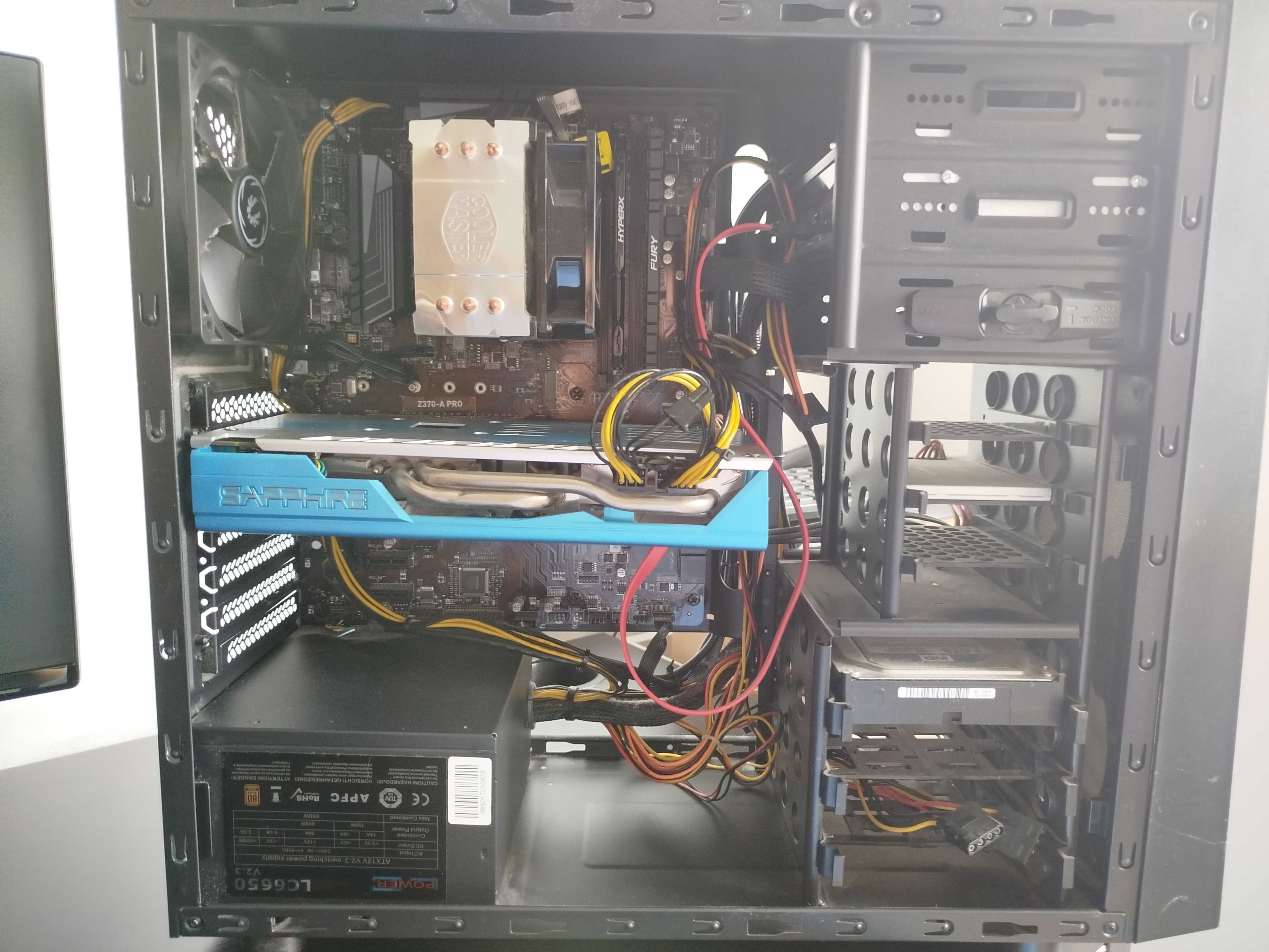 PC + Monitor / i5-8400 / 16GB RAM / RX580 8GB / LG LED 24"