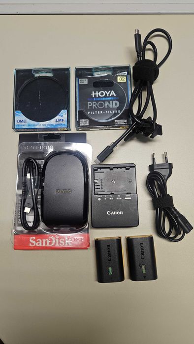 Canon EOS R5 + RF 24-70mm f/2.8L IS USM + Acessórios excelente estado