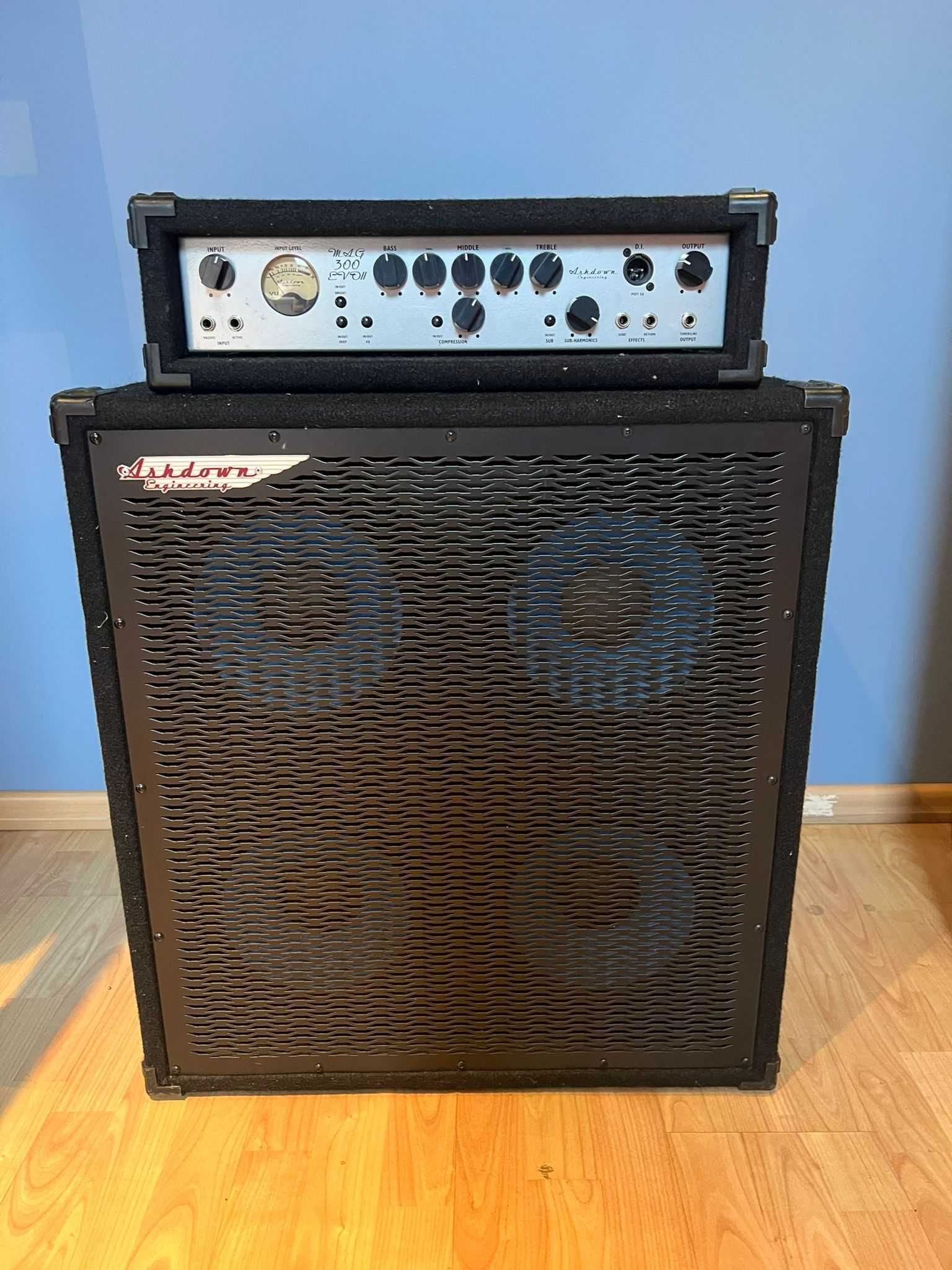 Wzmacniacz basowy Ashdown MAG 300 EVO II + kolumna MAG 410T Deep