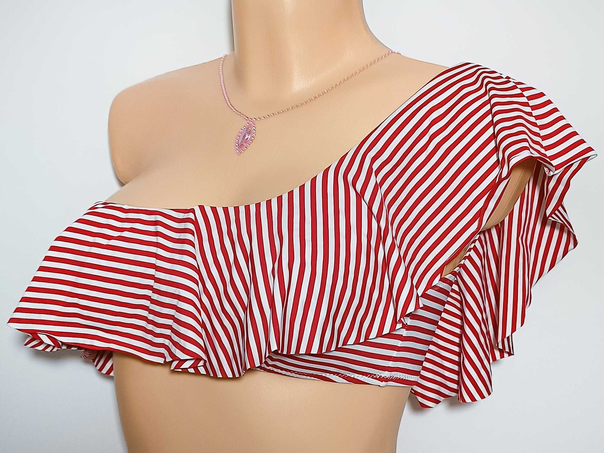 Calzedonia Biustonosz kąpielowy opaska w paski na jedno ramie L/XL