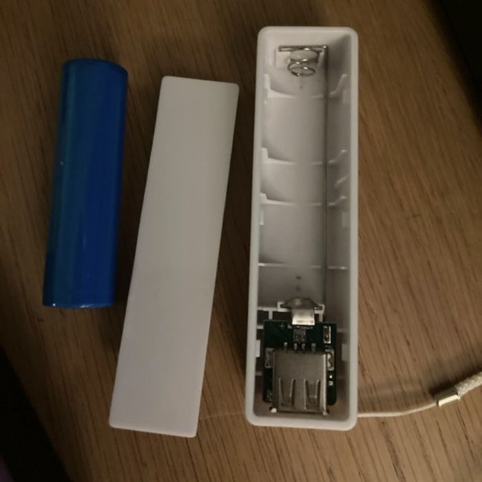 Caixa de powerbank usb 18650