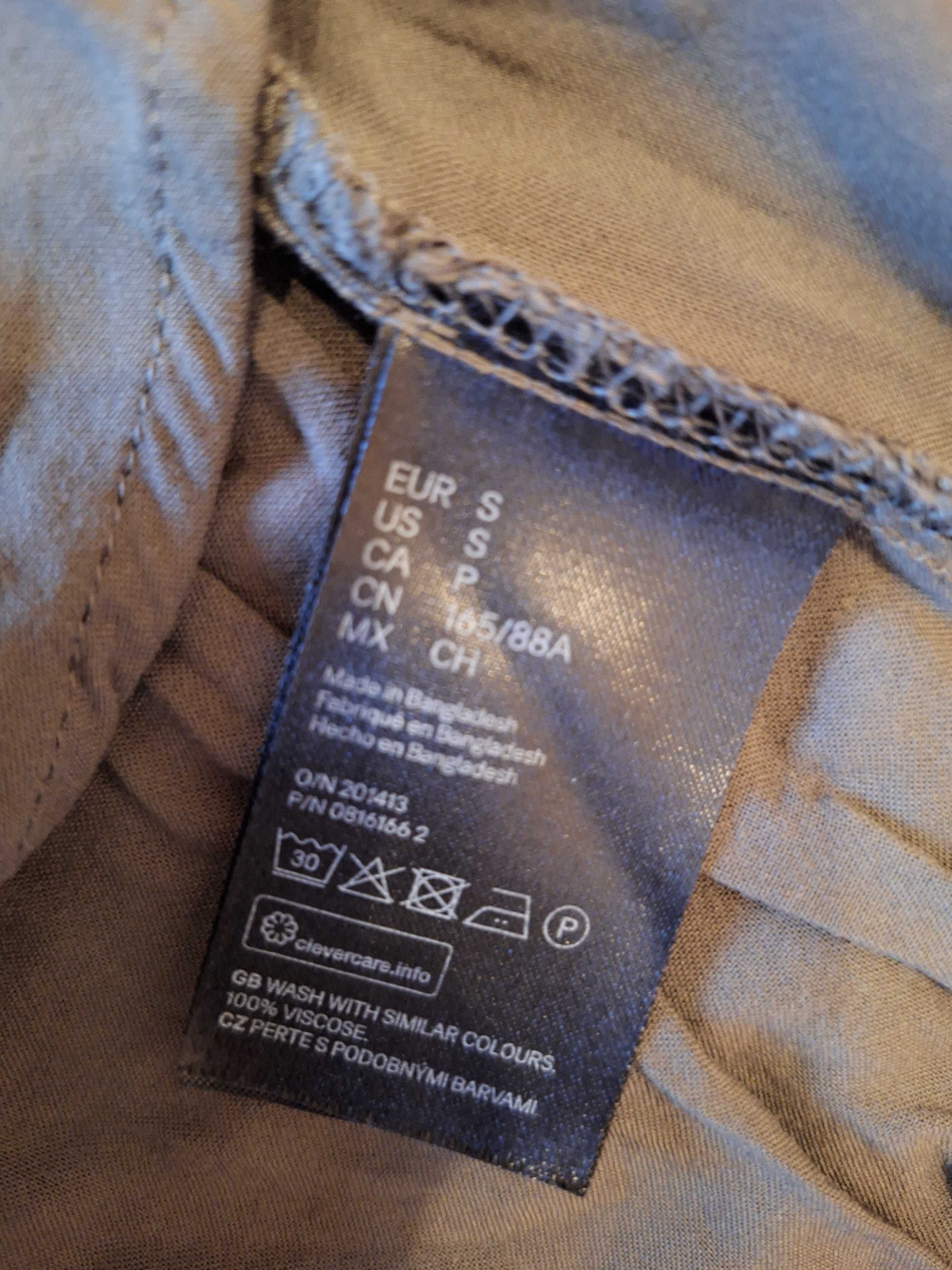 H&M Tunika kolor khaki roz 36/38