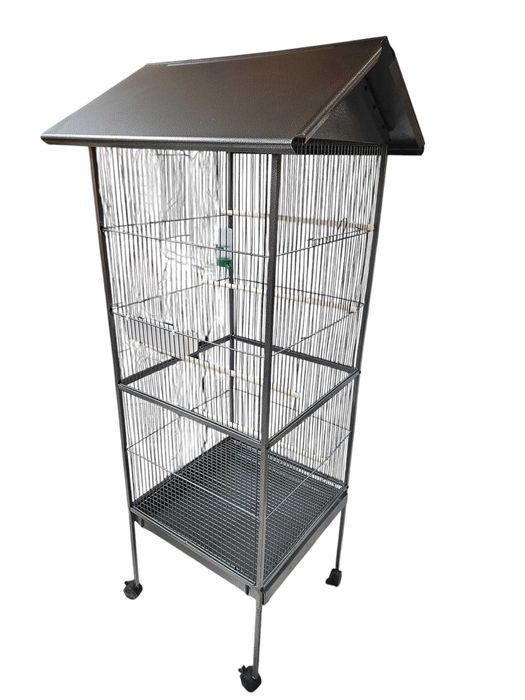 Klatka woliera dla papug i ptaków egzotycznych duża xxl daszek