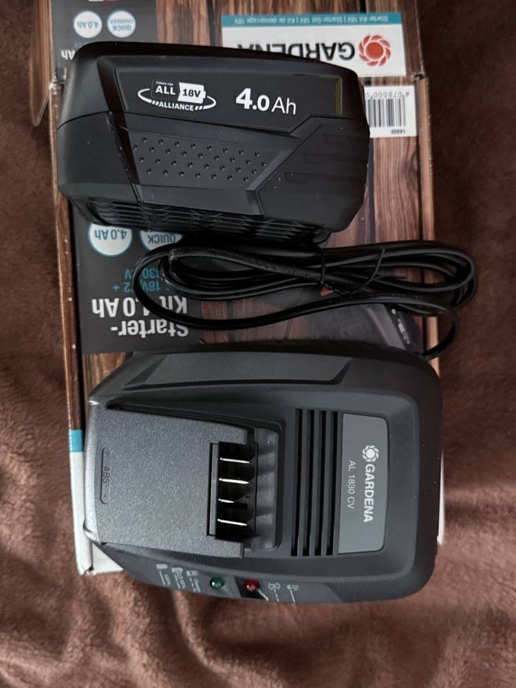 Zestaw Gardena (Bosch) P4A PBA 18V/72 4.0Ah + ładowarka AL 1830 CV