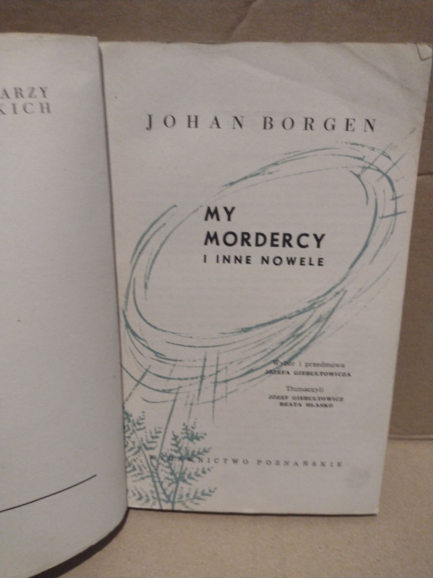 Johan Borgen My mordercy