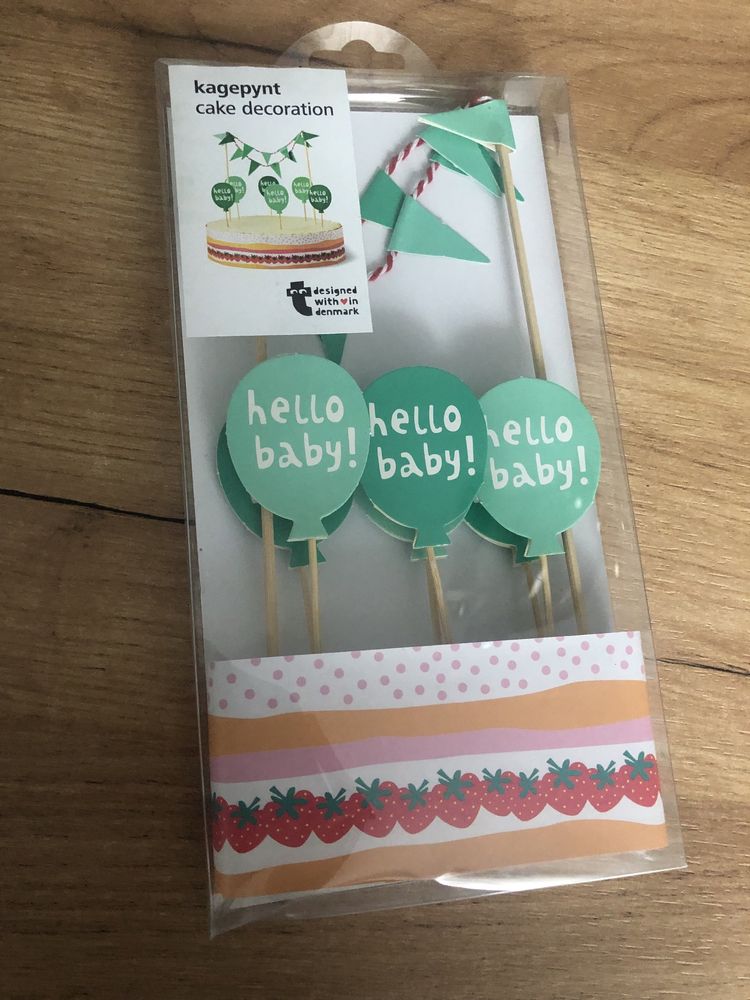 Dekoracja do toru ciasta topper chrzciny baby shower
