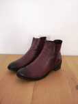 Botins bourdeaux em pele da Foreva, tamanho 36