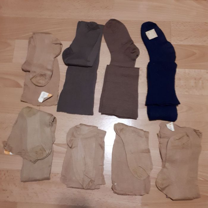 Чулки шерстяные, чулки х/б СССР, панчохи