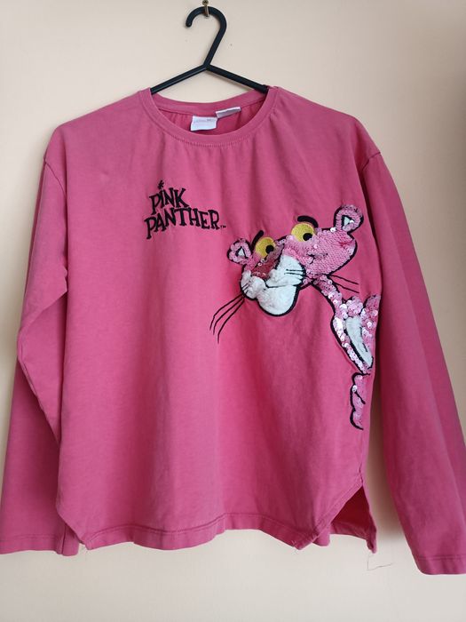 Bluzeczka 152 Zara Kids różowa pantera