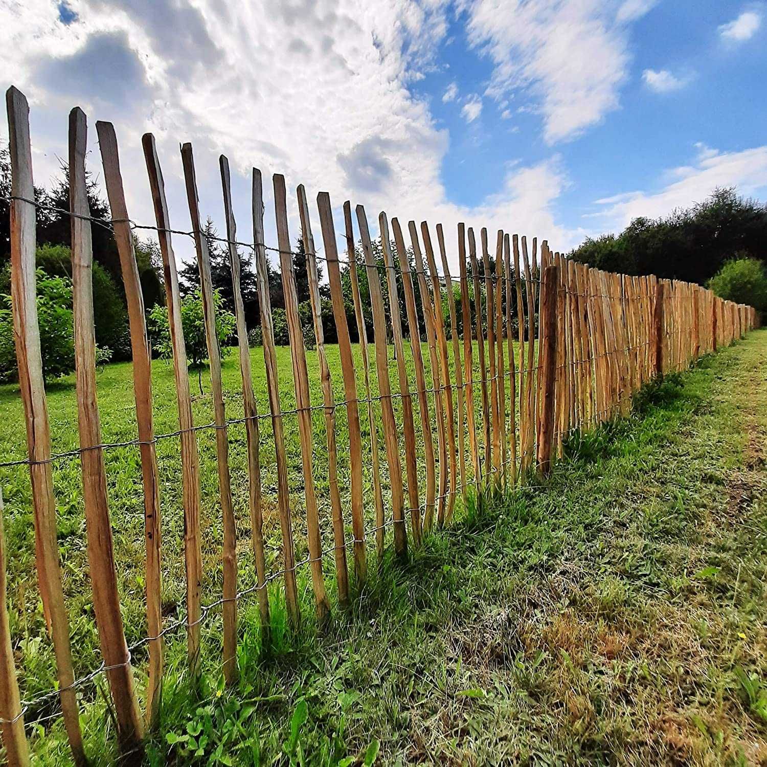 забор Дерев'яний садовий паркан BOGATECO | 500 см огорожа ограда