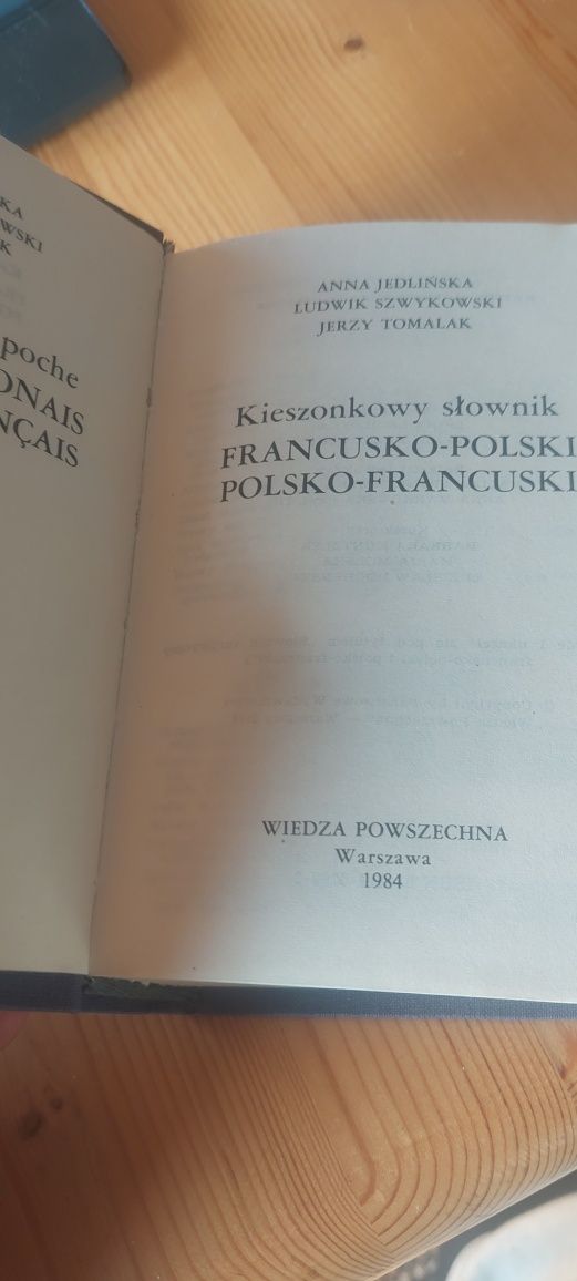 Słownik kieszonkowy Francusko-Polski Polsko-Francuski jaknowy