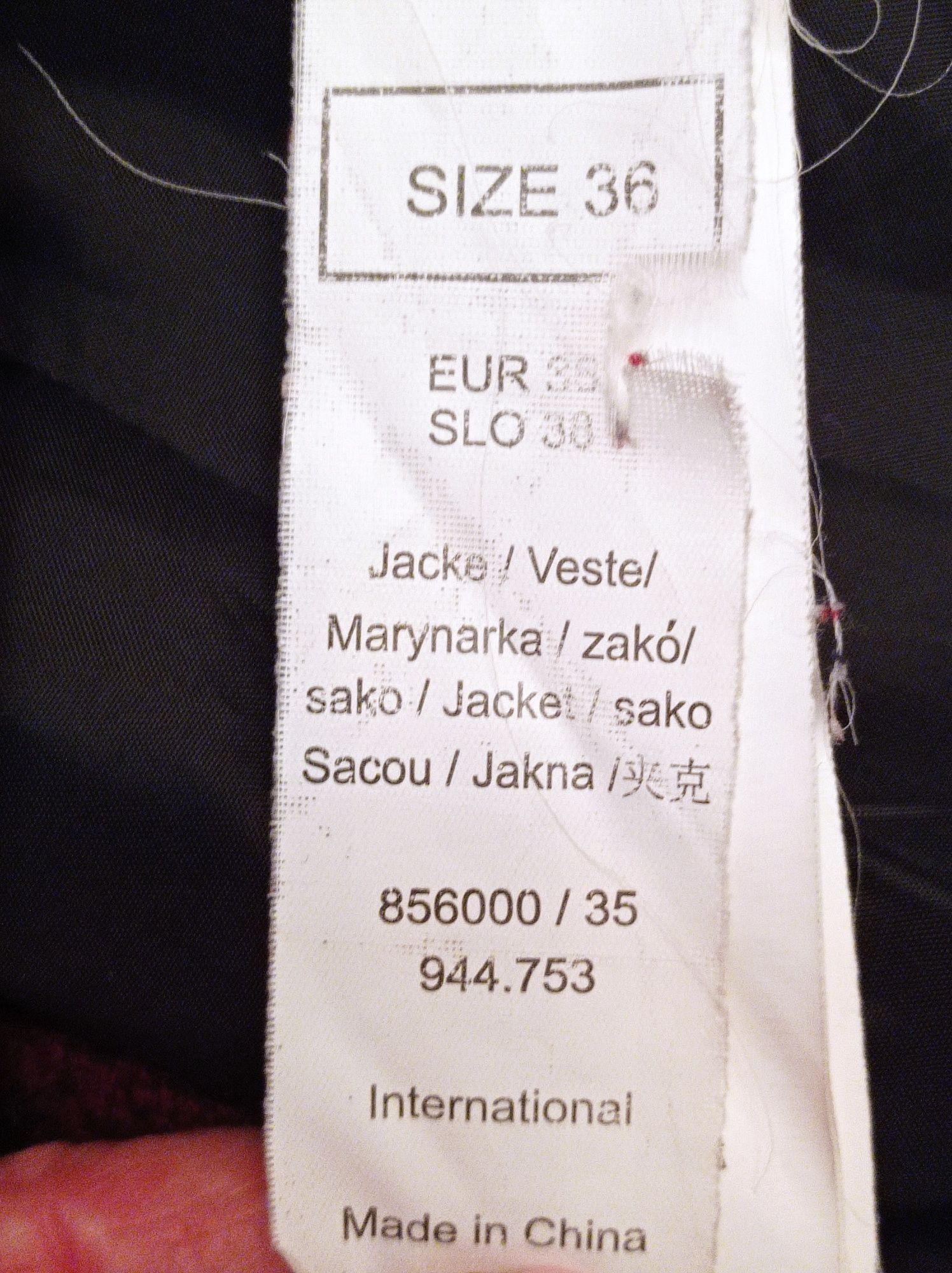 Kurtka marynarka w kratę 51%wełna Orsay r. 36