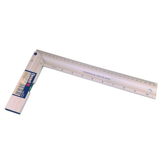 Kątownik Aluminiowy Z Poziomicą 300 Mm