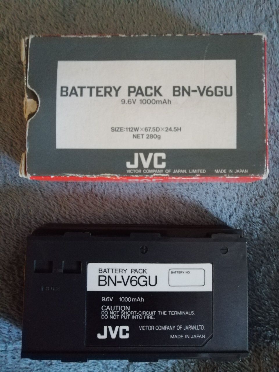 JVC bateria e carregadores câmara VHS-C