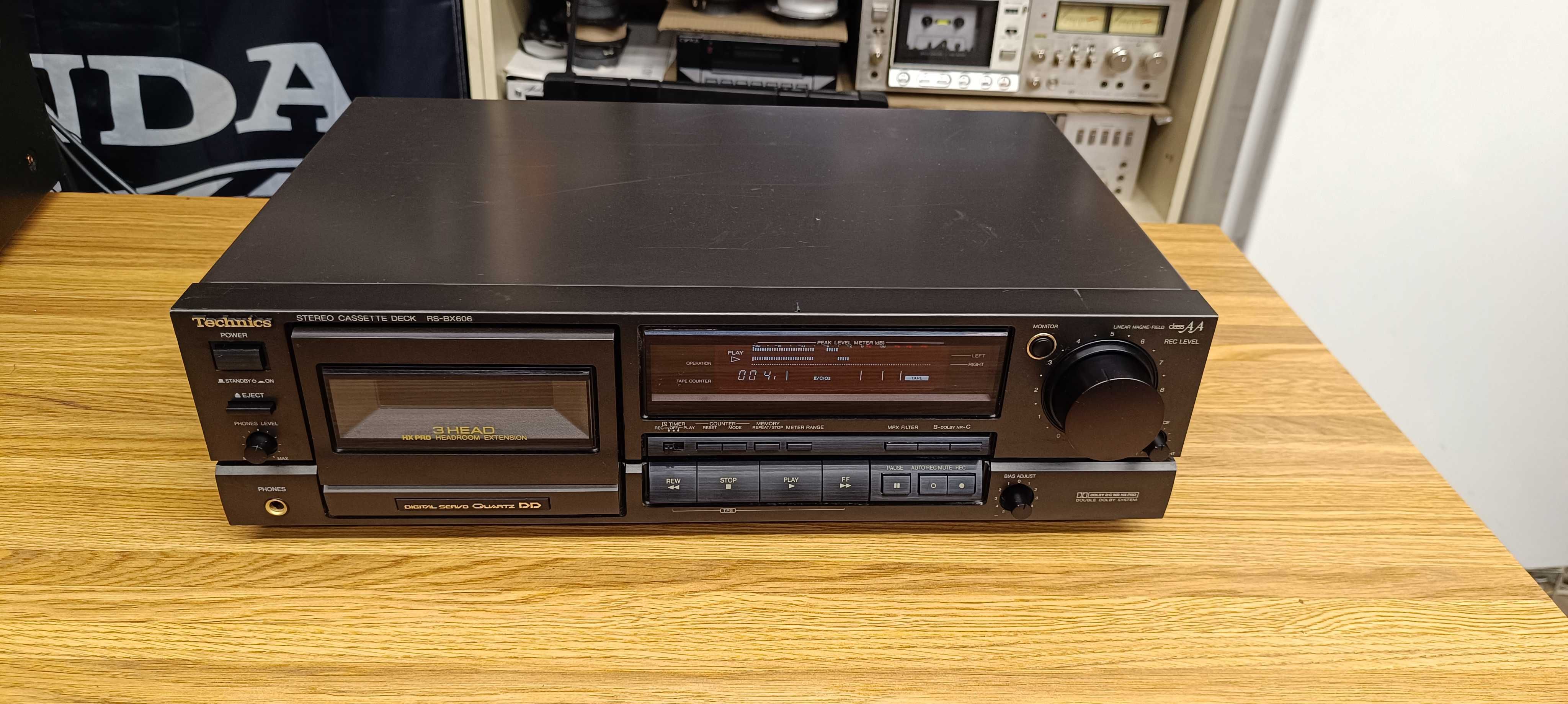 Кассетна дека Technics RS-BX606  (відео роботи !!)