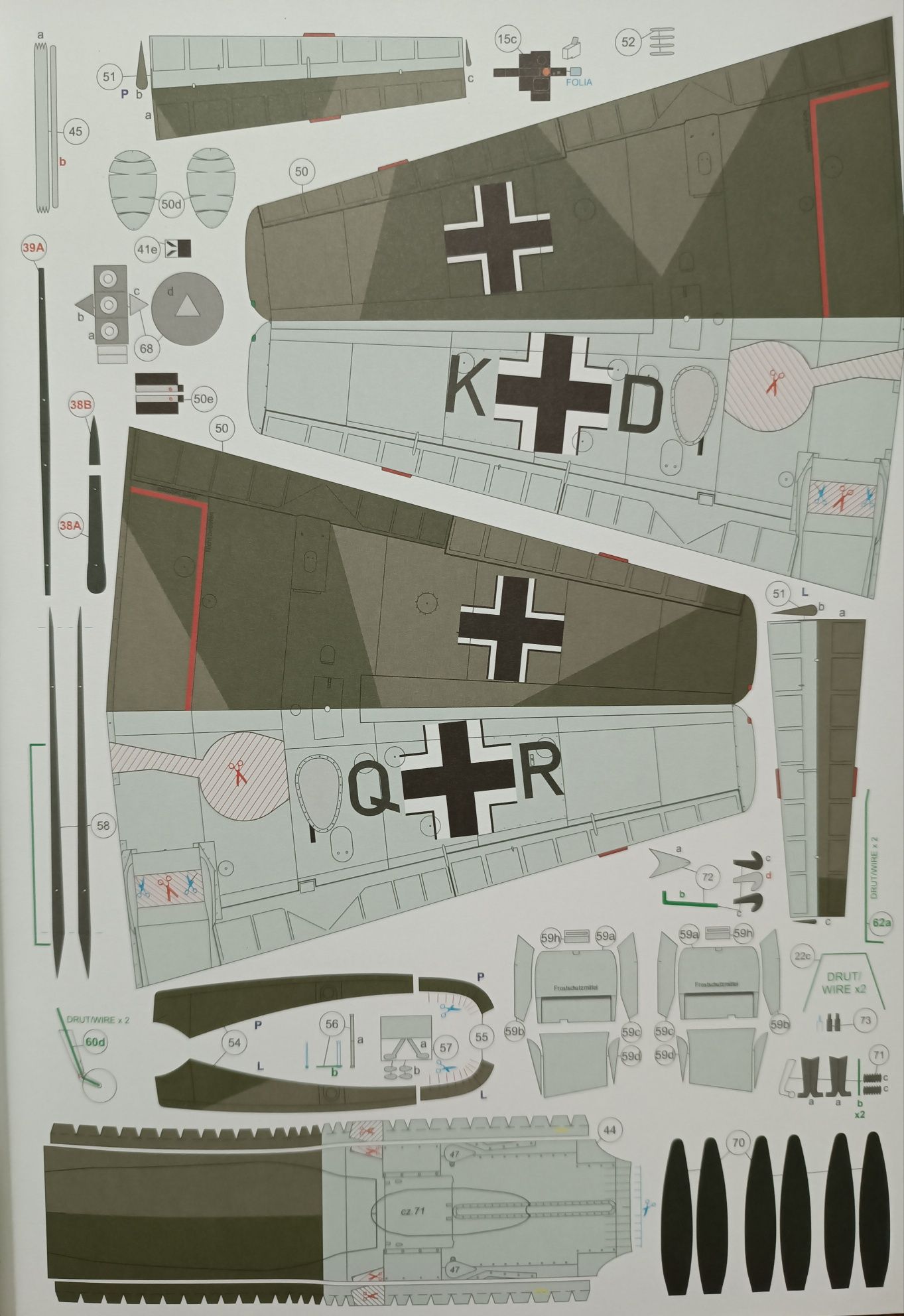 Model Messerschmitt Bf-109 T-1 (wersja na lotniskowiec)