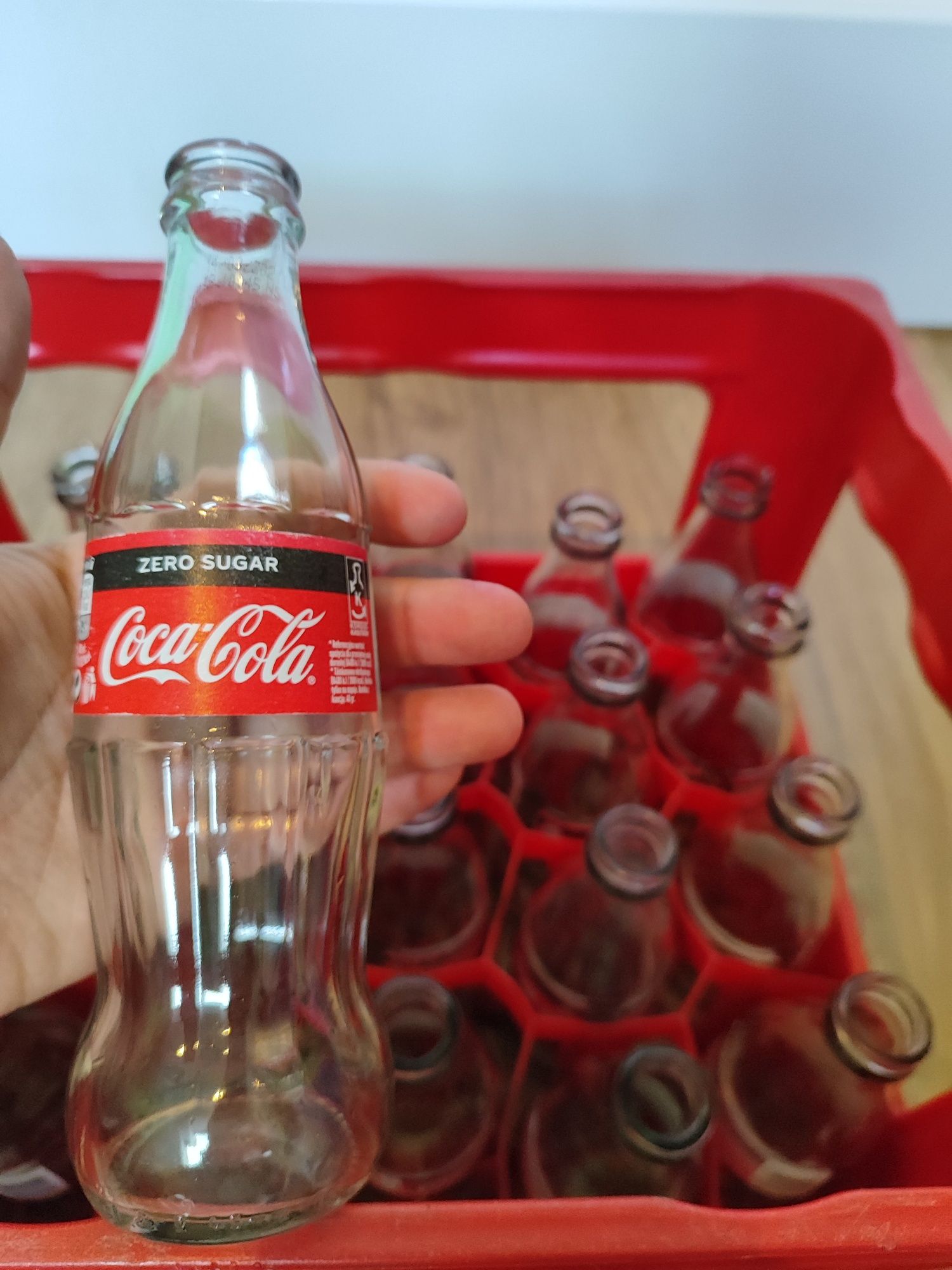 Skrzynka na butelki szklane Coca-Cola 250 ml 24 butelki