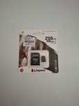 Cartão de memória de 256 gb microSD + Adaptador da Kingston