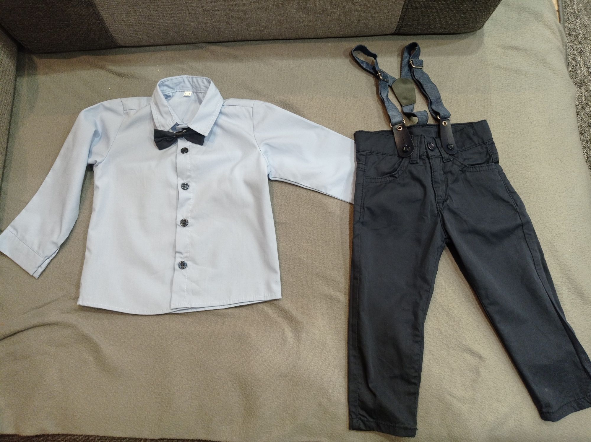 Komplet koszula + spodnie na szelkach roz 80 -86