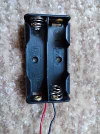 Холдер Бокс касета на 2 батарейки типу ААА