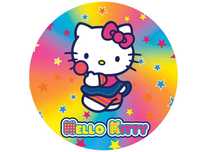 opłatek na tort kot, hello kitty 20cm