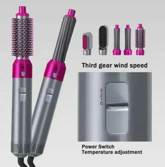 Універсальний повітряний стайлер 5-в-1 для укладання волосся в кейсі