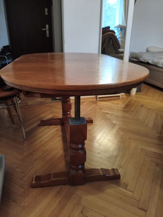 Stół/ława rozkładana drewniana, z regulacją wysokości