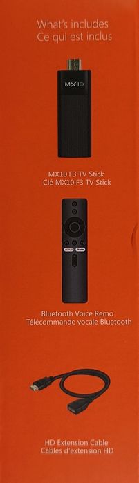 TV Stick MX10 F3 4K nowy Android SMART TV